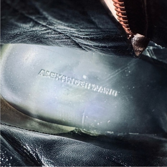 Alexander Wang GABI Black Leather Ankle Boots - Picture 7 of 9